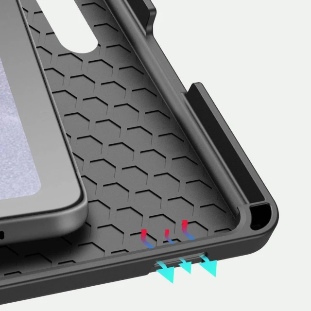 Чохол Dux Ducis Domo Tablet Cover with Multi-angle Stand and Smart Sleep для Samsung Galaxy Tab S7 FE | S7 Plus | S8 Plus Black (6934913042557)