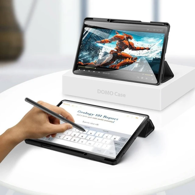 Чохол Dux Ducis Domo Tablet Cover with Multi-angle Stand and Smart Sleep для Samsung Galaxy Tab S7 FE | S7 Plus | S8 Plus Black (6934913042557)