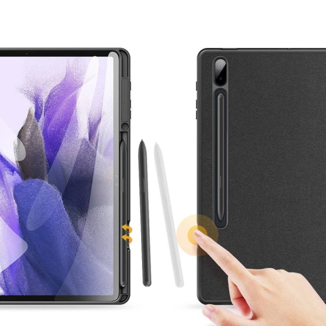 Чохол Dux Ducis Domo Tablet Cover with Multi-angle Stand and Smart Sleep для Samsung Galaxy Tab S7 FE | S7 Plus | S8 Plus Black (6934913042557)