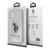 Чехол U.S. Polo Assn Shiny Big Logo для iPhone 12 | 12 Pro White (USHCP12MTPUHRWH)