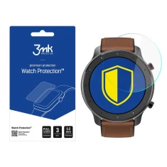 Защитное стекло 3mk FlexibleGlass Lite для Xiaomi Amazfit GTR 47mm Transparent (3 Pack) (3mk Watch FG(91))