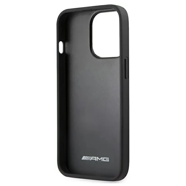 Чехол Mercedes для iPhone 14 Pro Max Leather Debossed Lines Black (AMHCP14XGSEBK)