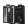 Чехол Mercedes для iPhone 14 Pro Max Leather Debossed Lines Black (AMHCP14XGSEBK)
