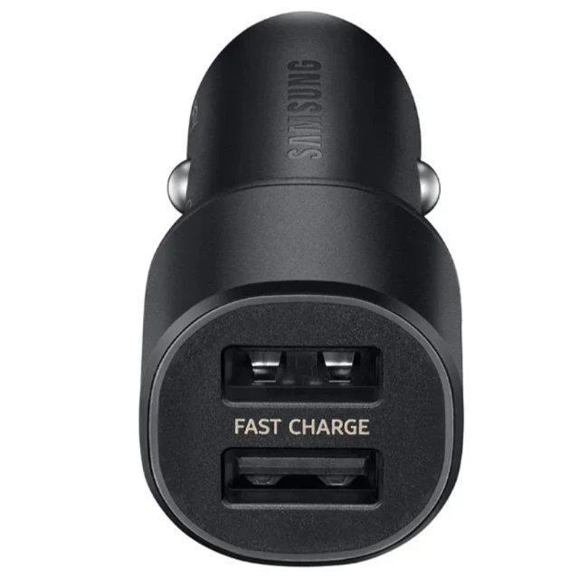Автомобильное зарядное устройство Samsung Duo 2xUSB-A Black (EP-L1100NBEGWW)