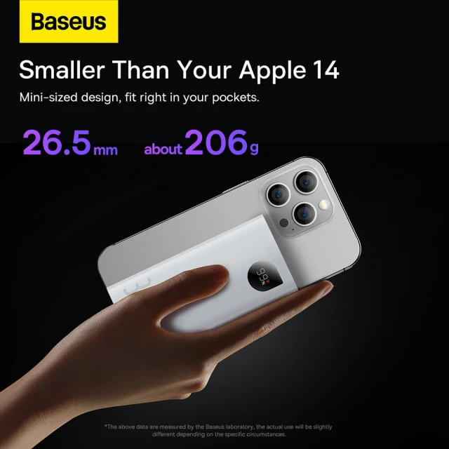 Портативний зарядний пристрій Baseus Adaman2 with Digital Display 10000 mAh 30W White (PPAD080002)