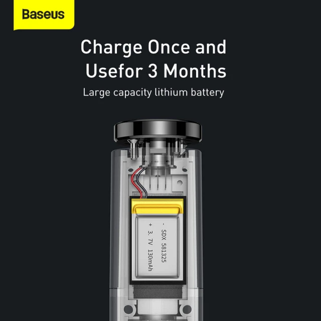Електронний алкотестер Baseus with LCD Black (CRCX-01)