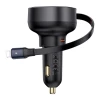 Автомобільний зарядний пристрій Baseus Enjoyment Pro USB-C with Lightning Cable 60W Black (C00057803111-00)