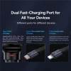 Автомобільний зарядний пристрій Baseus Enjoyment Pro USB-C with Lightning Cable 60W Black (C00057803111-00)
