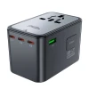 Мережевий зарядний пристрій Acefast Z1 PD UK | EU | US 75W 3xUSB-C | 2xUSB-A Black (Z1)