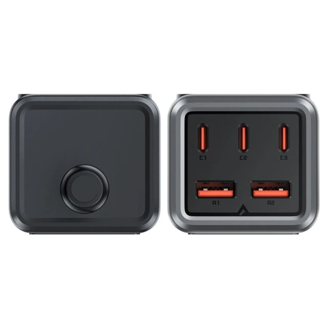 Сетевой удлинитель Acefast Z2 GaN 3x USB-C | 2x USB-A PD 75W Black (Z2)
