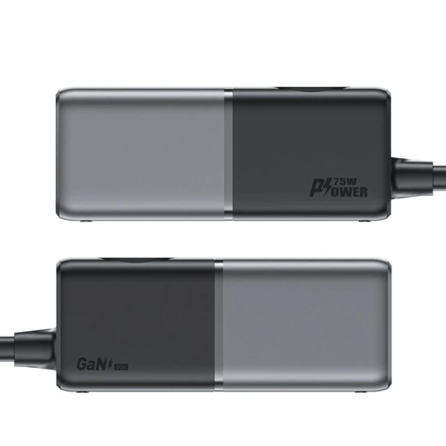Сетевой удлинитель Acefast Z2 GaN 3x USB-C | 2x USB-A PD 75W Black (Z2)