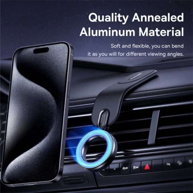 Автотримач Baseus C02 Go Black with MagSafe (C40165500111-00)