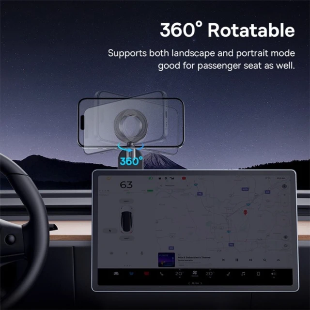Автотримач Baseus C02 Go Black with MagSafe (C40165500111-00)