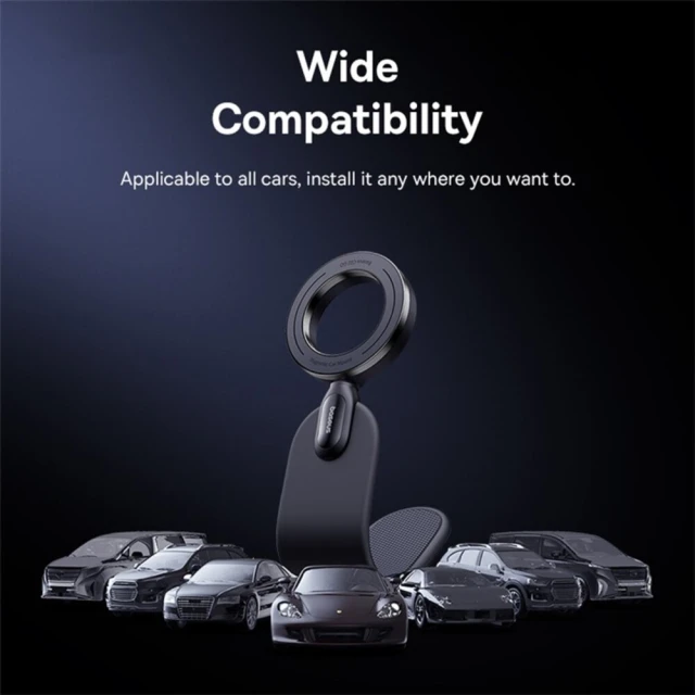 Автотримач Baseus C02 Go Black with MagSafe (C40165500111-00)