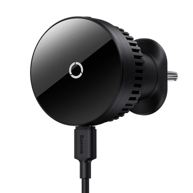 Автотримач з функцією бездротової зарядки Baseus MagPro 15W Black with MagSafe (C40164100121-00)
