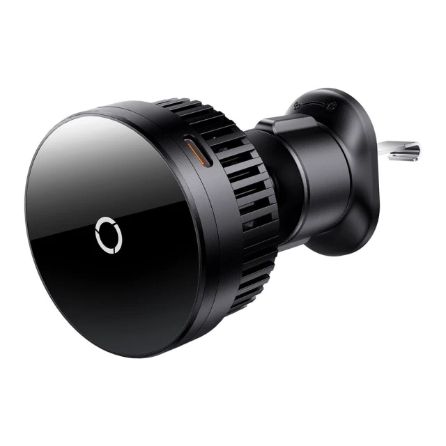 Автотримач з функцією бездротової зарядки Baseus MagPro 15W Black with MagSafe (C40164100121-00)