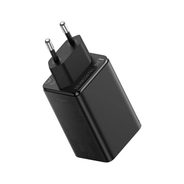 Мережевий зарядний пристрій Baseus GaN6 Pro FC 65W 2xUSB-C | 2xUSB-A Black (P10162701113-00)