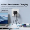 Мережевий зарядний пристрій Baseus GaN6 Pro FC 65W 2xUSB-C | 2xUSB-A Black (P10162701113-00)
