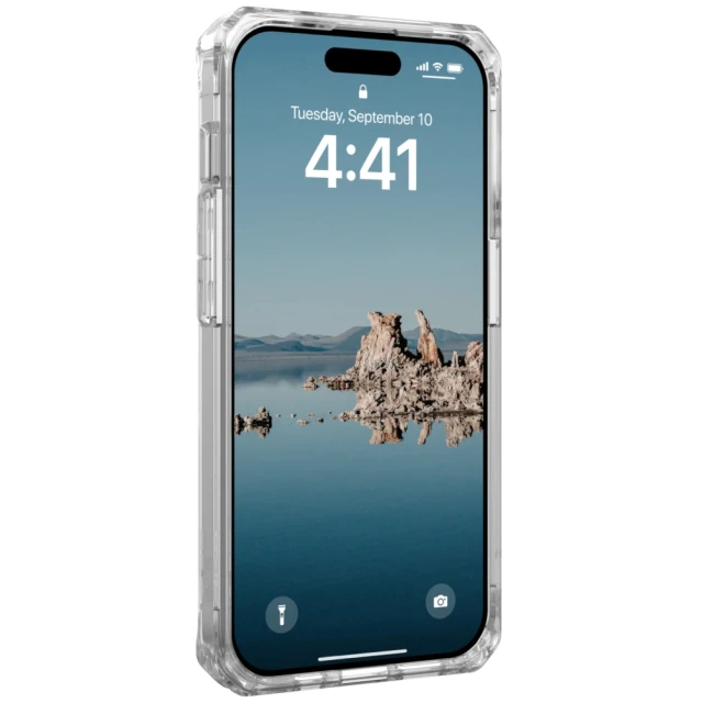 Чохол UAG Plyo для iPhone 15 Pro Ice Silver with MagSafe (114286114333)