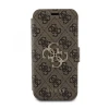 Чохол-книжка Guess 4G Metal Logo для iPhone 15 Pro Brown (GUBKP15L4GMGBR)