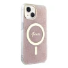 Чохол Guess IML 4G для iPhone 15 | 14 | 13 Pink with MagSafe (GUHMP15SH4STP)