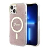 Чохол Guess IML 4G для iPhone 15 | 14 | 13 Pink with MagSafe (GUHMP15SH4STP)