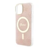 Чохол Guess IML 4G для iPhone 15 | 14 | 13 Pink with MagSafe (GUHMP15SH4STP)