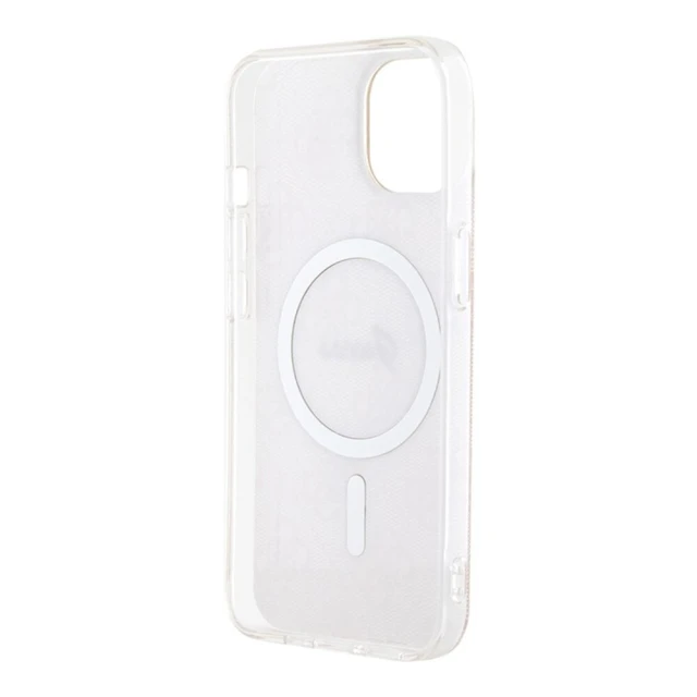 Чохол Guess IML 4G для iPhone 15 | 14 | 13 Pink with MagSafe (GUHMP15SH4STP)