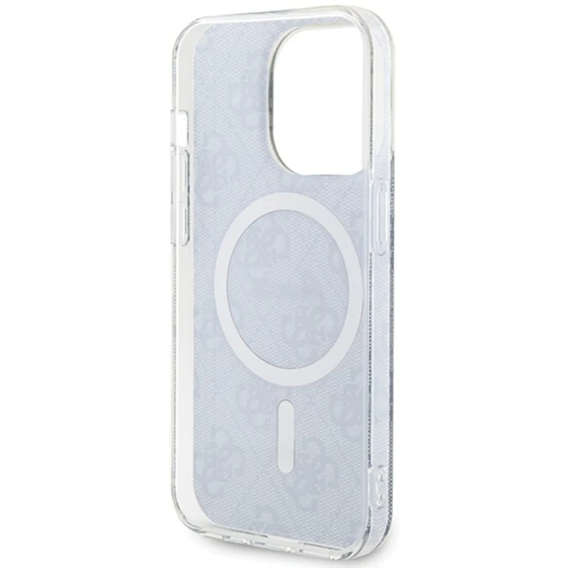 Чохол Guess IML 4G для iPhone 15 Pro Max Blue with MagSafe (GUHMP15XH4STB)