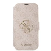 Чохол-книжка Guess 4G Metal Logo для iPhone 15 | 14 | 13 Pink (GUBKP15S4GMGPI)