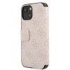 Чохол-книжка Guess 4G Metal Logo для iPhone 15 | 14 | 13 Pink (GUBKP15S4GMGPI)