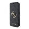 Чохол-книжка Guess 4G Metal Logo для iPhone 15 Pro Grey (GUBKP15L4GMGGR)