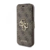 Чохол-книжка Guess 4G Metal Logo для iPhone 15 | 14 | 13 Brown (GUBKP15S4GMGBR)