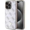 Чохол Guess 4G Triangle Metal Logo для iPhone 15 Pro White (GUHCP15LPG4GPH)