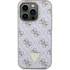 Чохол Guess 4G Triangle Metal Logo для iPhone 15 Pro White (GUHCP15LPG4GPH)