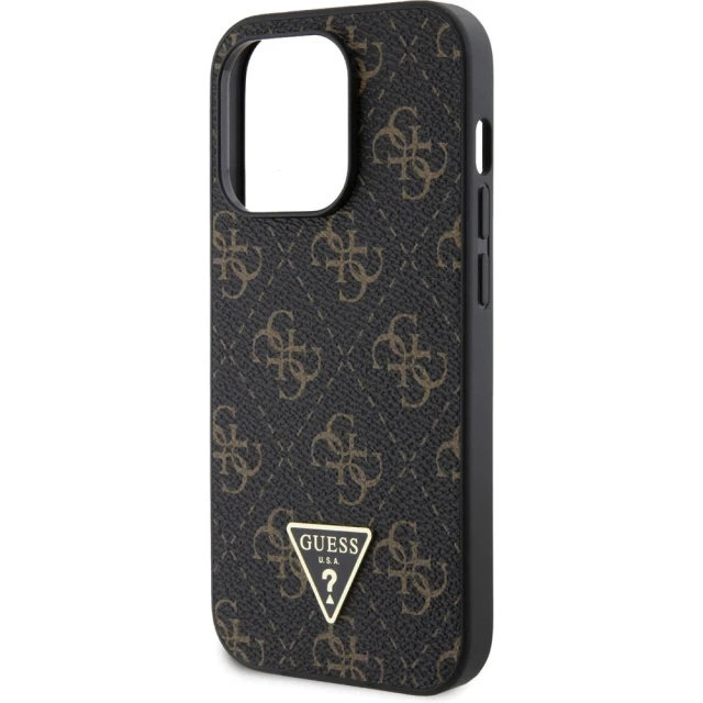 Чохол Guess 4G Triangle Metal Logo для iPhone 14 Pro Black (GUHCP14LPG4GPK)