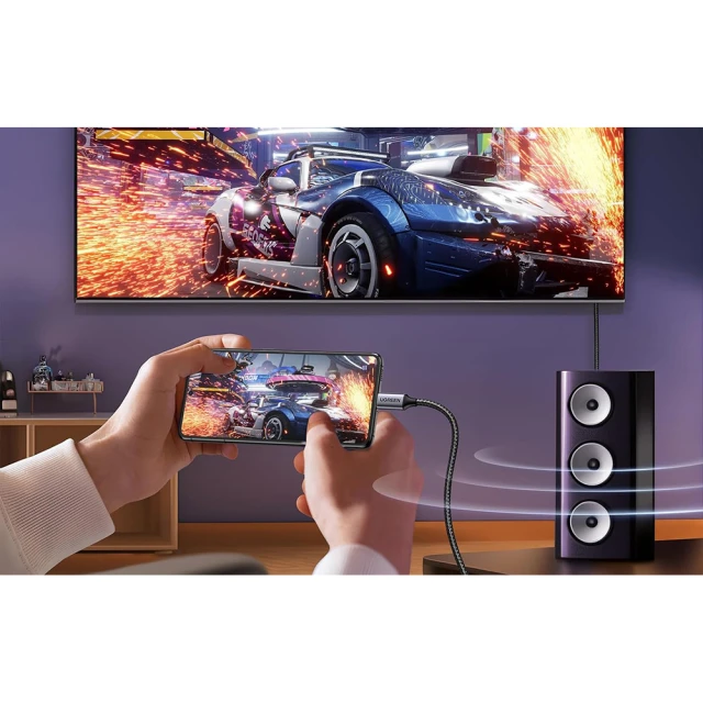 Кабель Ugreen US355 USB-C to DisplayPort 8K 2m Black (25158)