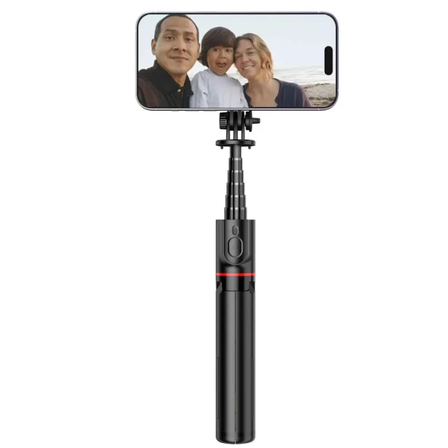 Универсальный штатив Tech-Protect L06S Bluetooth Selfie Stick Black with MagSafe (5906203691241)