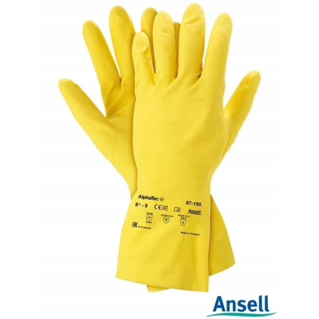 Рукавиці флоковані ANSELL RAECONOH87 розмір 8 упаковка 12 пар (0076490445744)