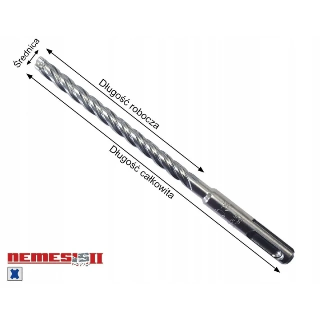 Свердло бетону Makita 6x115 мм SDS+ 4-гранне 4-спіральне Nemesis (B-57962)
