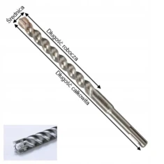 Свердло бетону SDS+ Makita 6x265 мм 4-ріжа 4-спіраль Nemesis (B-57990)