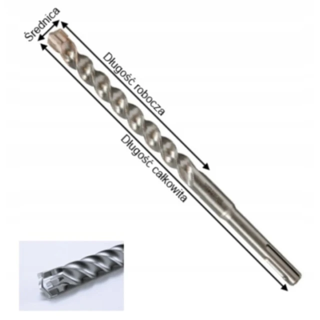 Свердло бетону Makita 30x450 мм SDS+ 4-ріжне 4-спіраль (B-58774)