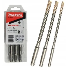 Набір свердел SDS+ Makita 3 шт (6, 8, 10 мм) Nemesis 2 (B-59075)