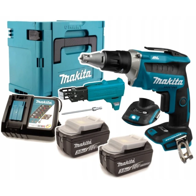 Шуруповерт Makita DFS452RTJ 18V 2x5Ah безщіточний для гіпсокартону