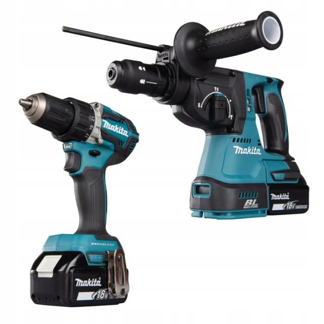 Набір Шуруповерт Makita DDF484 + Перфоратор DHR243 2x5Ah (DLX2191TJ)