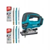 Вирізувач Makita 18V корпус + 9 шт полотна (DJV180ZX)