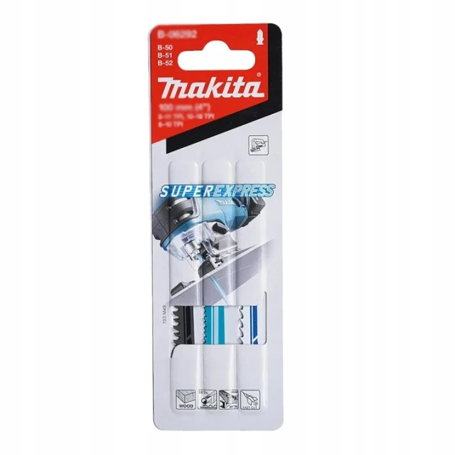Вирізувач Makita 18V корпус + 9 шт полотна (DJV180ZX)