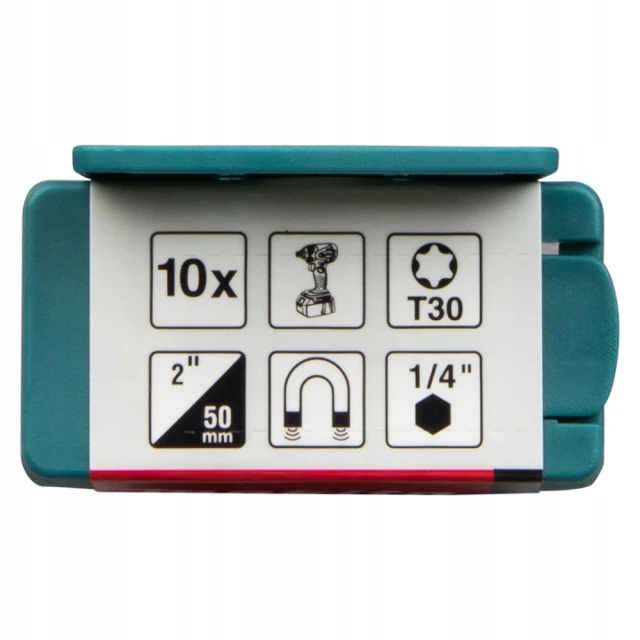 Бита ударная Makita T30 x 50 мм 10 шт (E-26054)