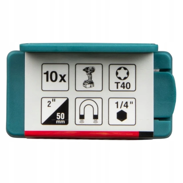 Біта ударна Makita T40 x 50 мм 10 шт (E-26060)