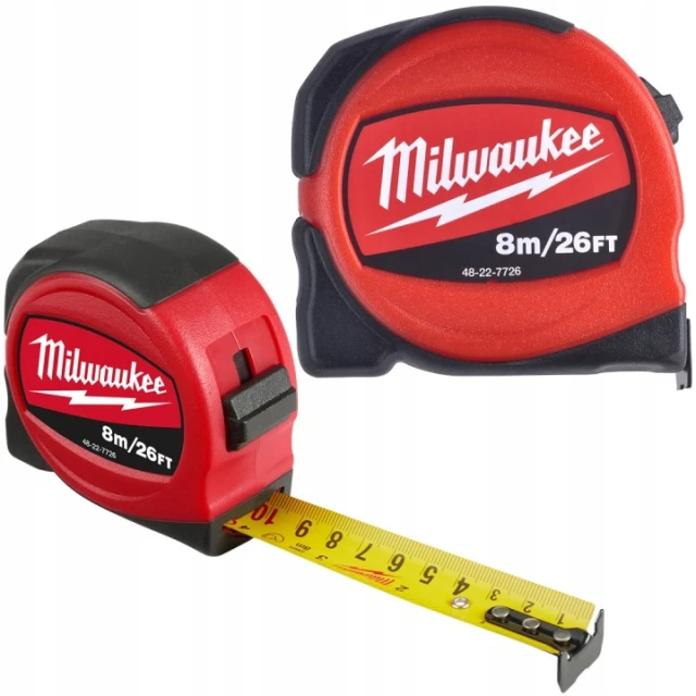 Рулетка вимірювальна SLIM Milwaukee 8 м 25 мм (48227726)